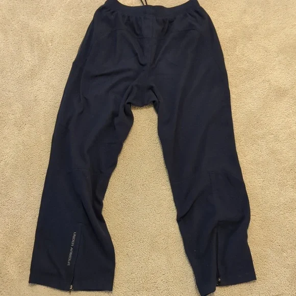 Under Armour Navy Fleece Sweatpants - Picture 2 of 4